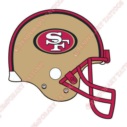 San Francisco 49ers Customize Temporary Tattoos Stickers NO.750